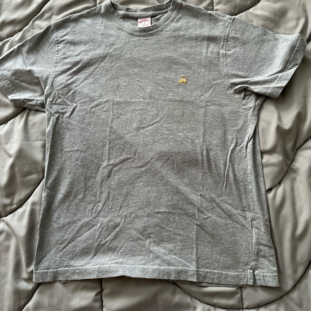 Brooks Brothers Cotton Logo Crewneck T-Shirt, Size: MEDIUM